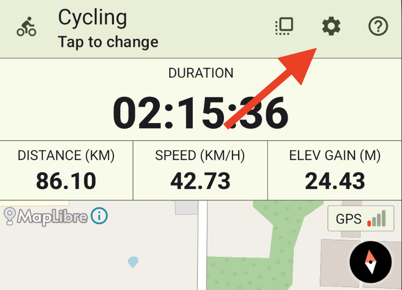 VMFit accessing activity settings