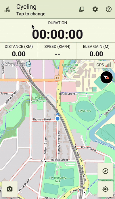 VMFit changing activity type