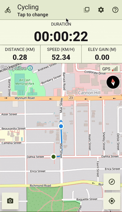 VMFit switch screens